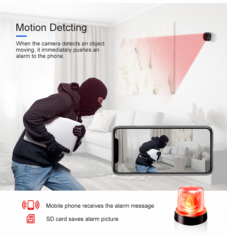 1080P WiFi-Camera mit Smartphone-Livebild