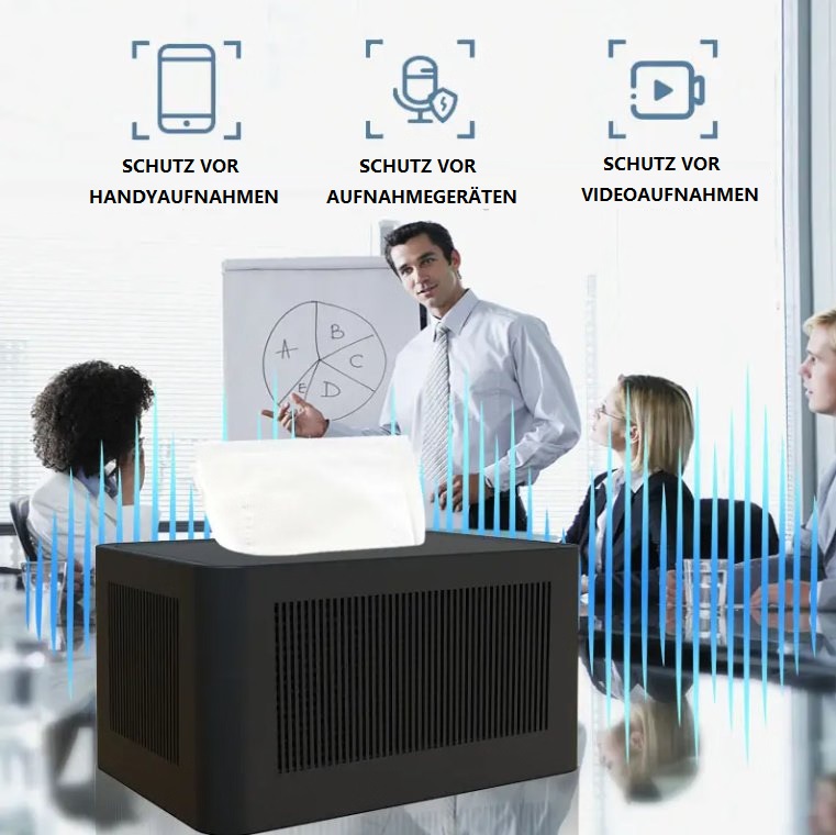 Unauffälliger Aufnahmegeräte Jammer für Büro und Konferenzraum
