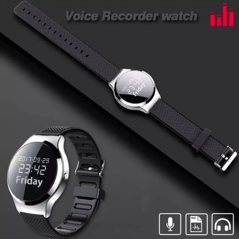 Armbanduhr mit verstecktem Voice Recorder 8GB