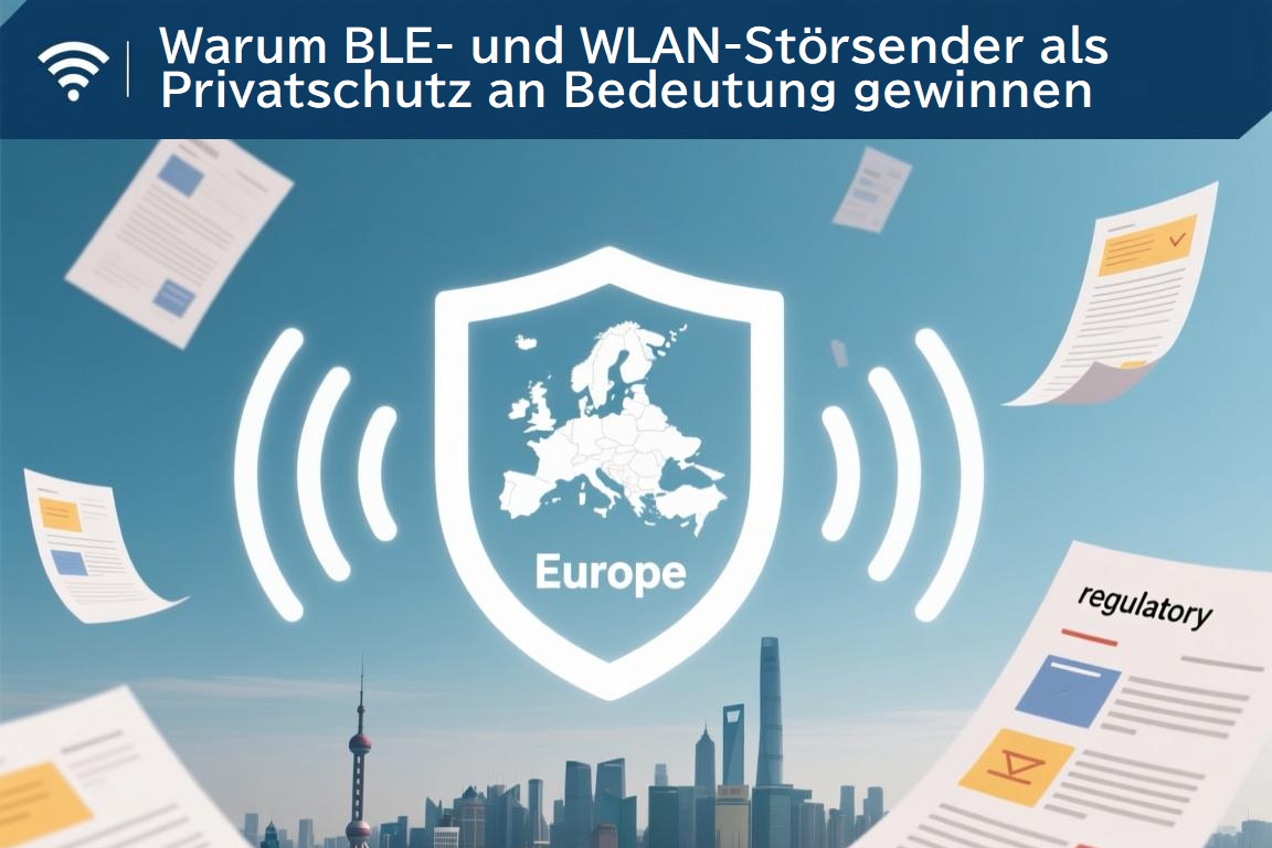 Schutz durch BLE Jammer & WLAN Störsender