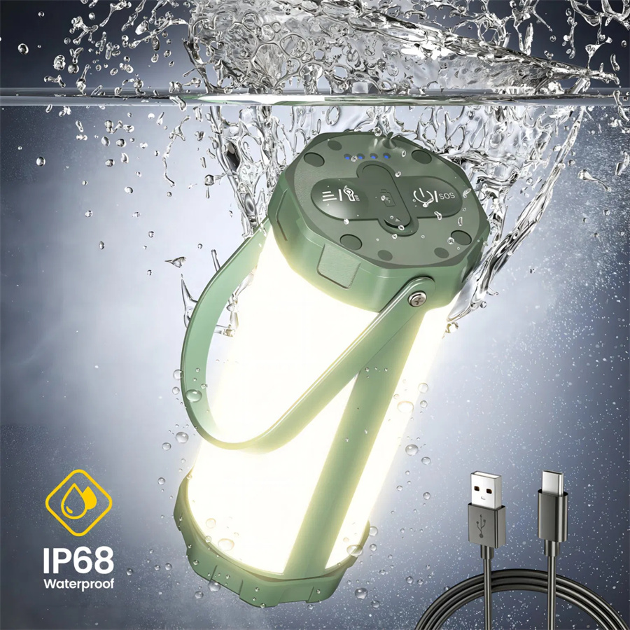 IP68 Wasserdichte Campinglampe Outdoor mit SOS-Funktion