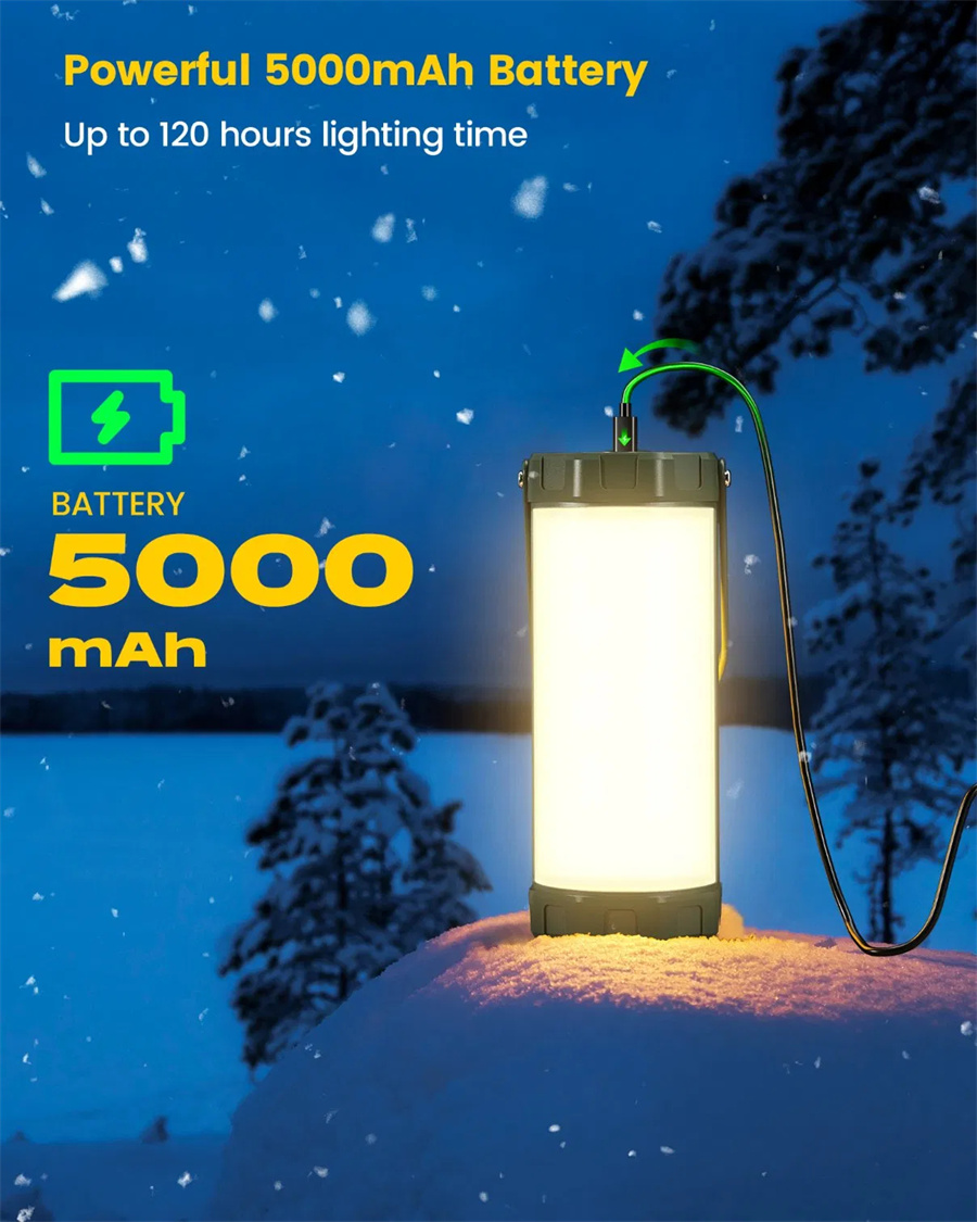5000mAH Akku Notfall LED für Camping