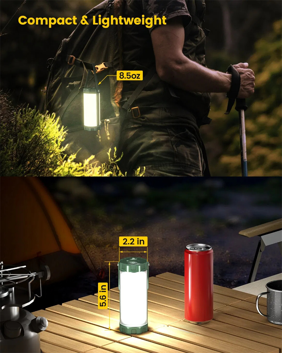 Kompakte und leichte Camping lampe