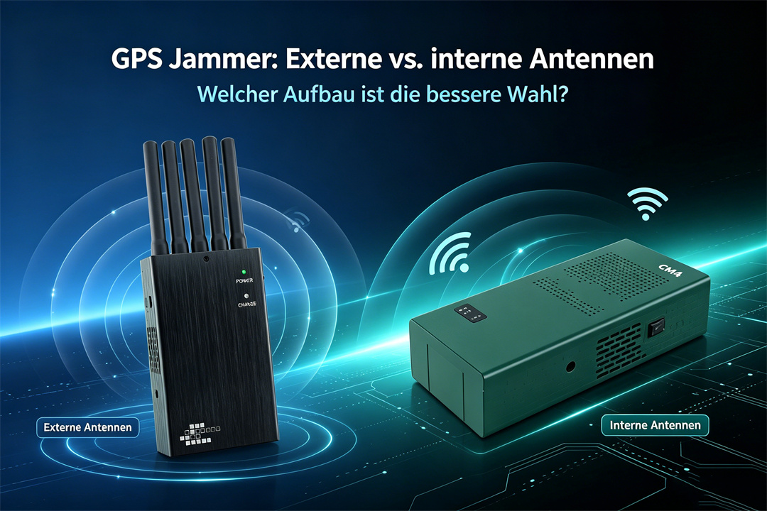 GPS Jammer mit externen und internen Antennen