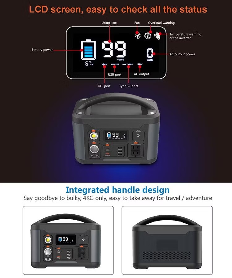 Handheld Stromversorgung mit LCD-Display