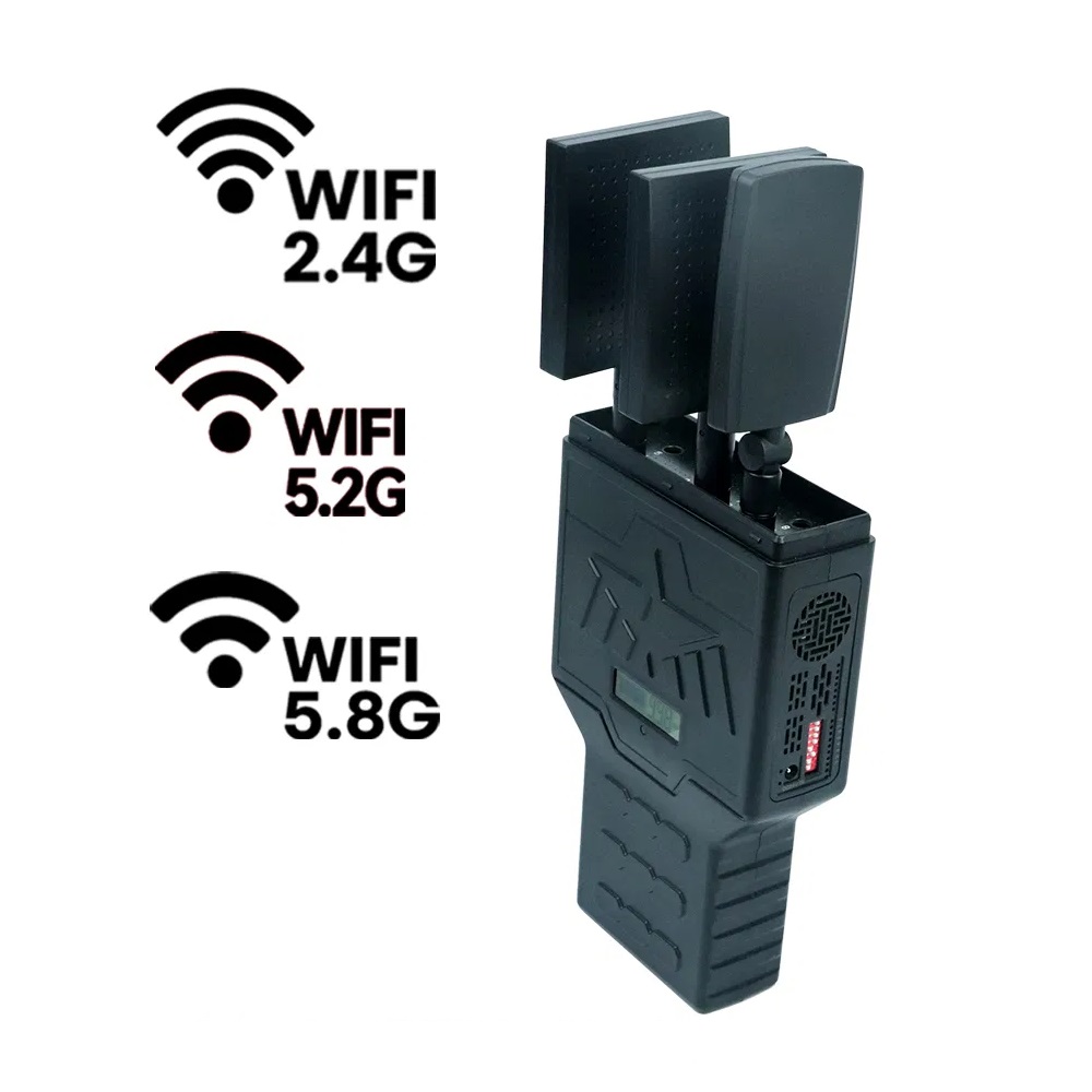 Tragbare Richtungs-WLAN-Störsender mit 3 Panelantennen