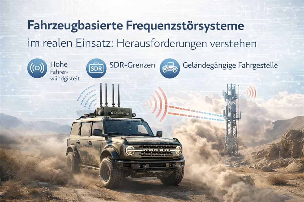 Betriebspraxis eines fahrzeugmontierten Frequenzstörsystems für Geländefahrzeuge