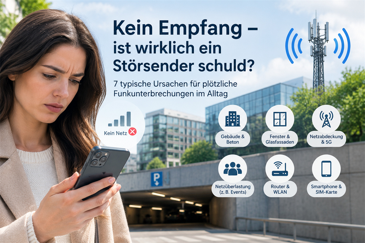 Kein Empfang – ist wirklich ein Störsender schuld?