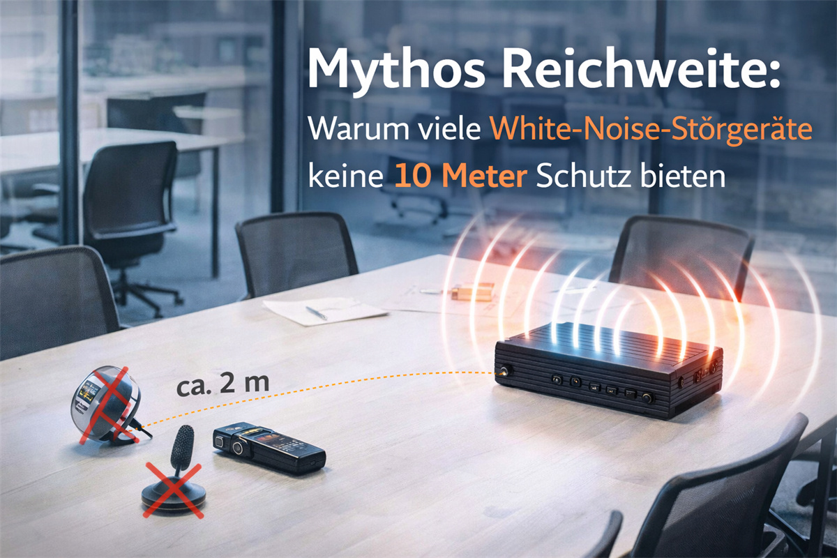 Physikalischen Grenzen von Anti Aufnahme Störsender