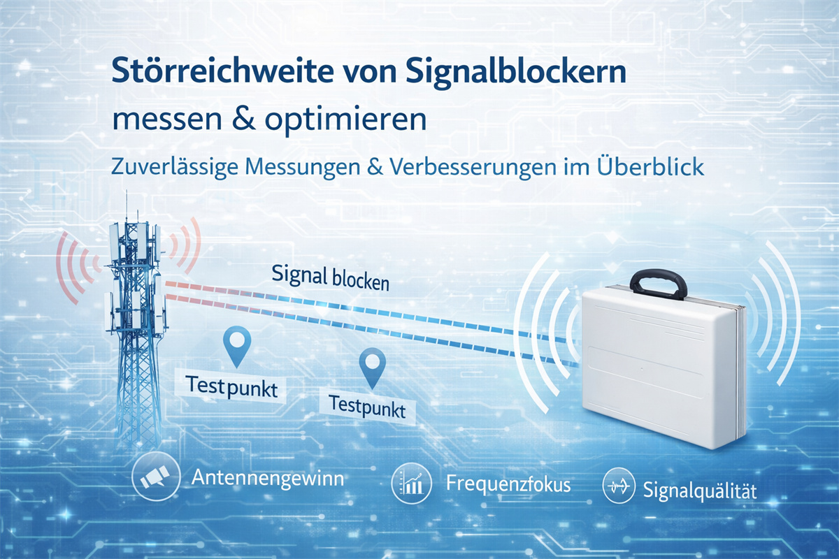 reale Störreichweite von Signalblockern