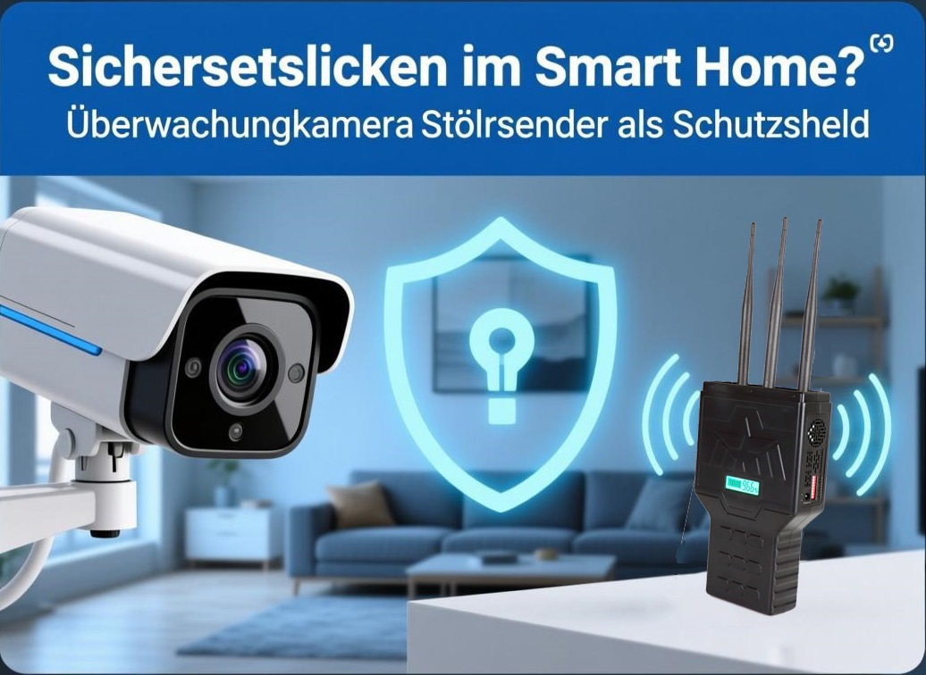Sicherheitslücken im Smart Home?Überwachungskamera Störsender als Schutzschild