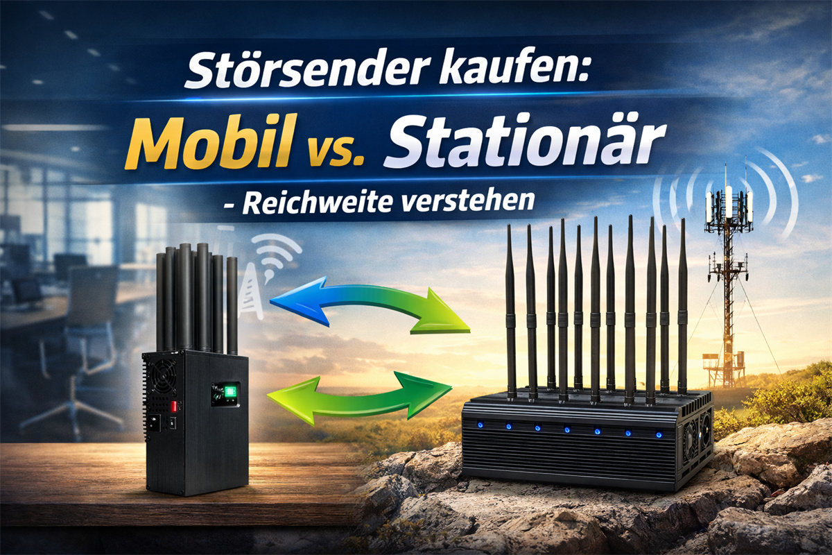Tragbare vs. stationäre Jammer & echte Reichweite verstehen