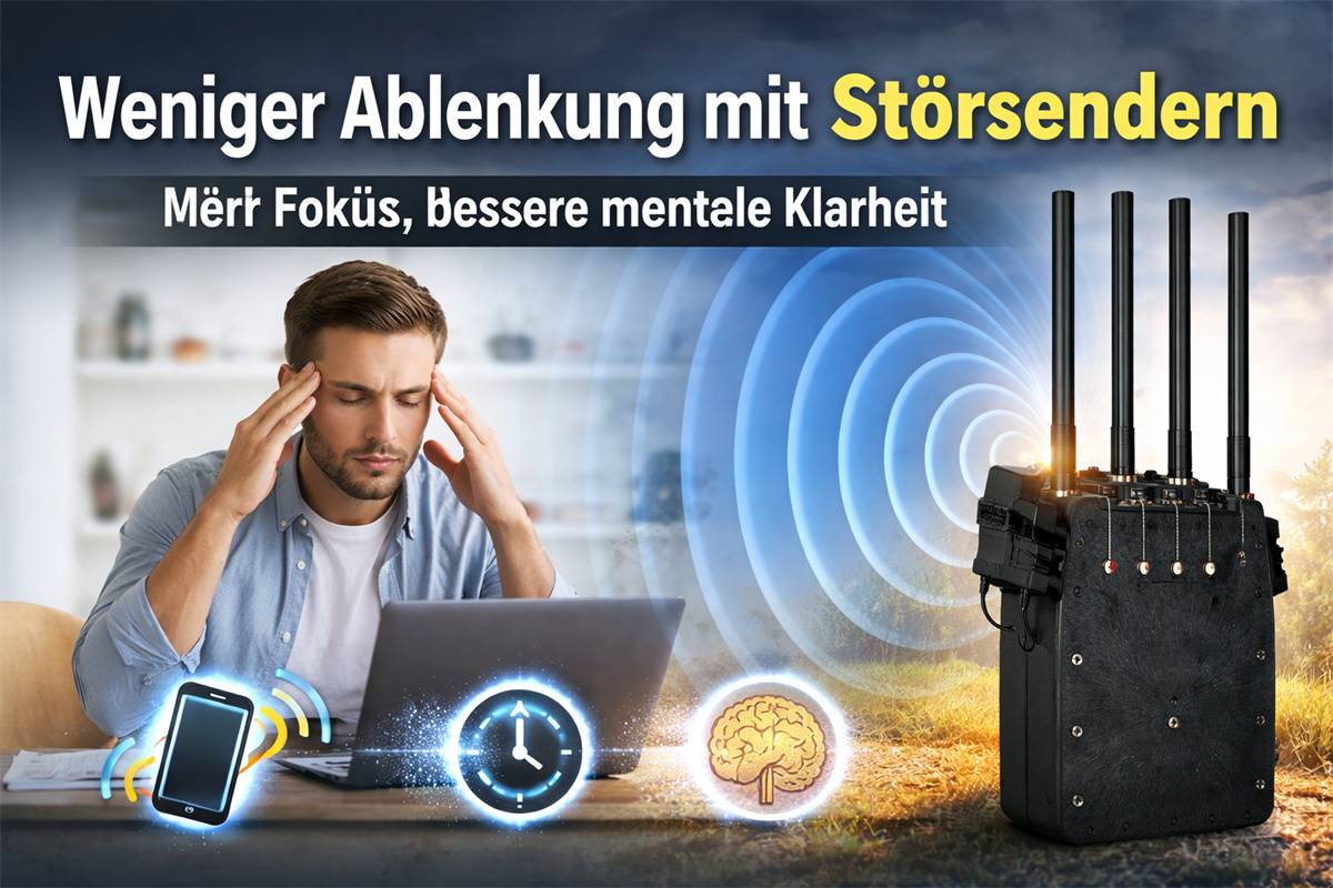 Weniger Ablenkung, Mert Fokus mit Handy Funk Störsendern